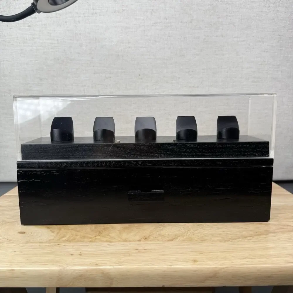 Black Coin Deck Display Case w/ Storage